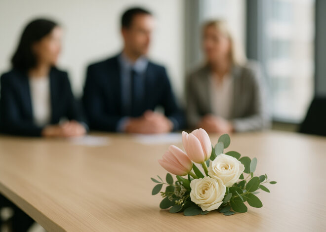 Ce flori se oferă la un interviu sau la o întâlnire profesională?