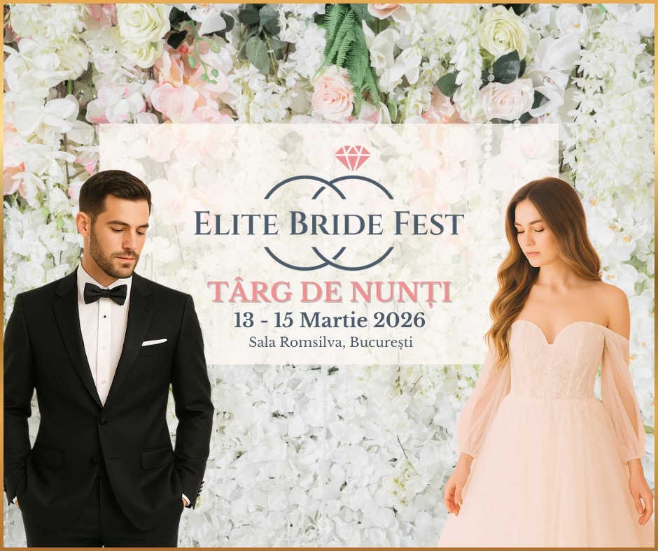 Elite Bride Fest, târg de nunți la București: trei zile de inspirație, probe și furnizori într-un singur loc, în 13–15 martie 2026