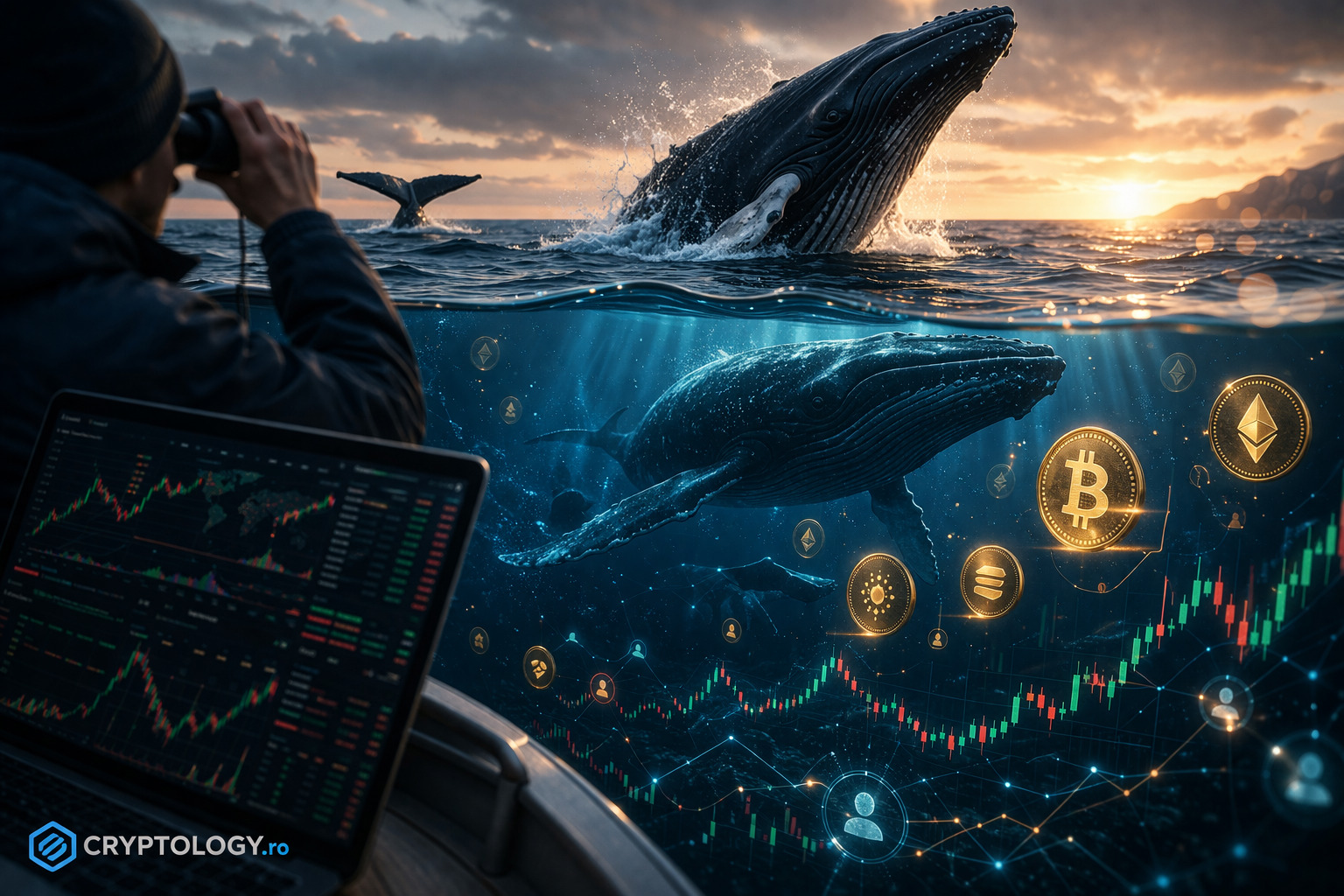 Ce este whale watching în crypto și cum te ajută să înțelegi mai bine piața?