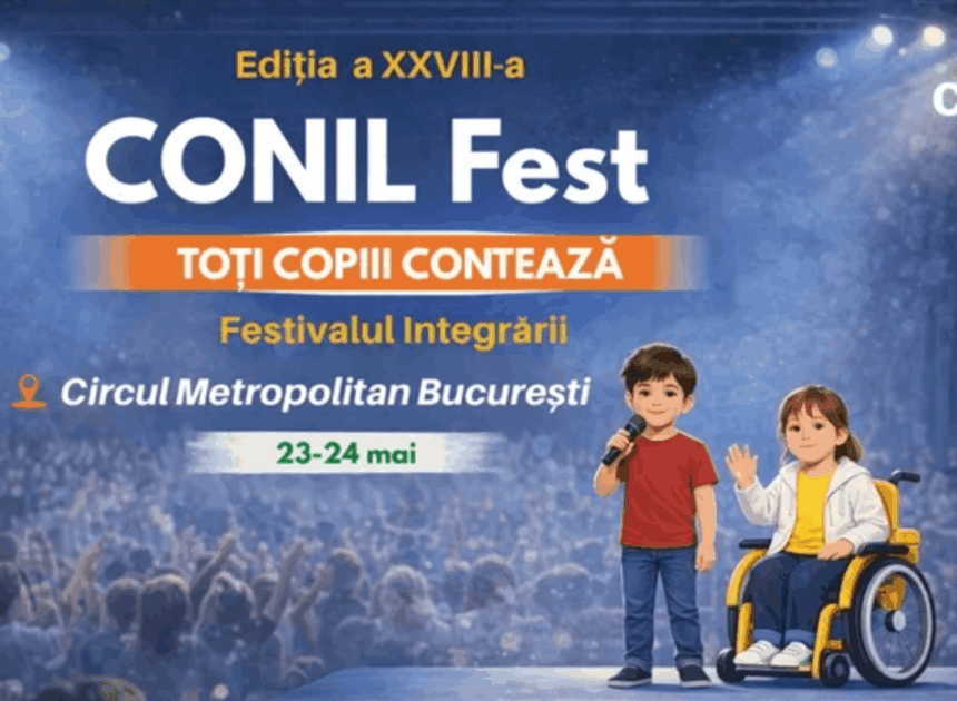 CONIL FEST 2026 – Editia a XXVIII-a „TOTI COPIII CONTEAZA”