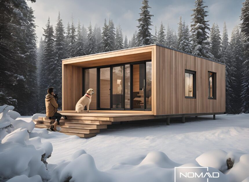 Termostat exterior Lemn pentru case modulare