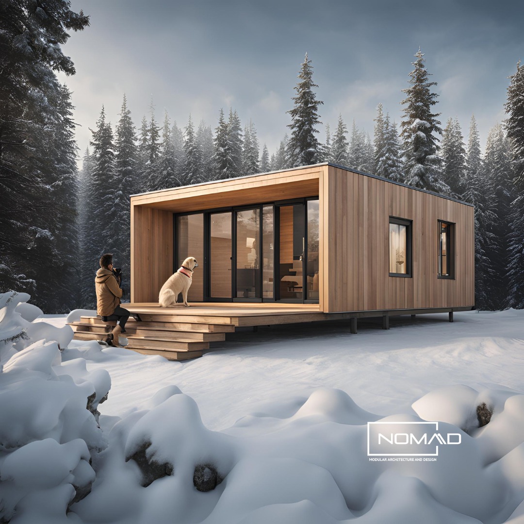 Termostat exterior Lemn pentru case modulare