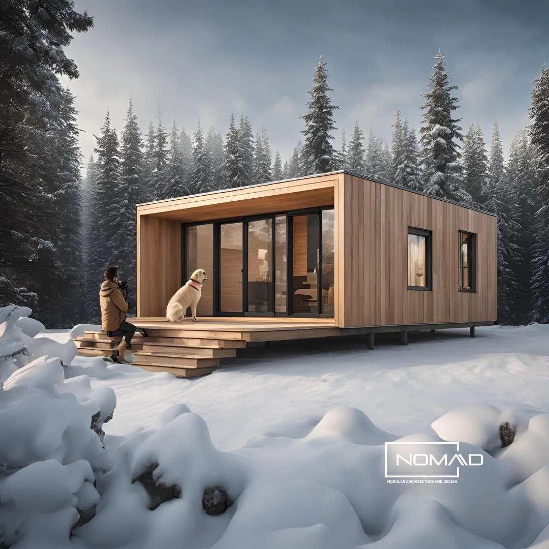 Termostat exterior Lemn pentru case modulare