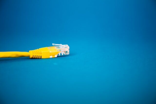 Photo internet cable networking
