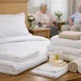 Lenjerie de pat pentru cameră de cămin de bătrâni